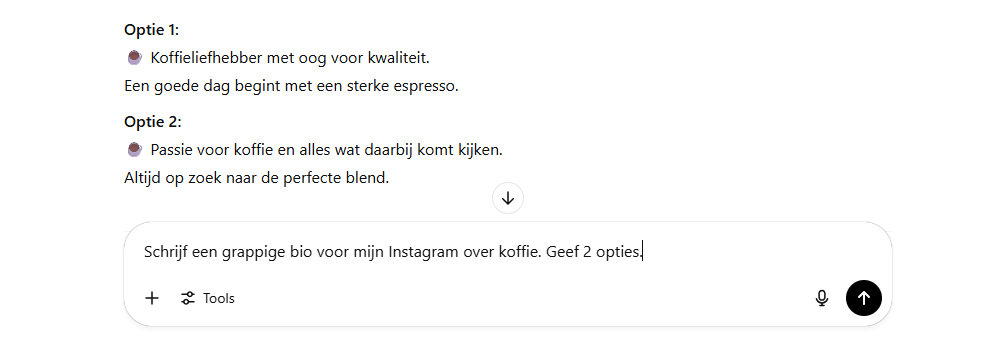 ChatGPT bio Instagram